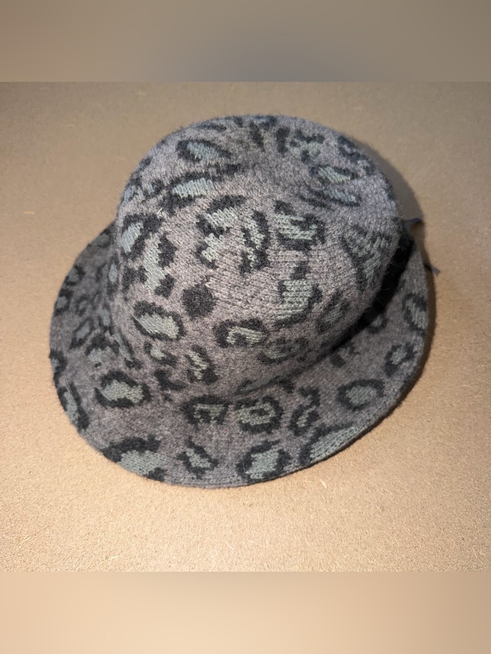San Diego Hat Company Grey Leopard-Print Hat
